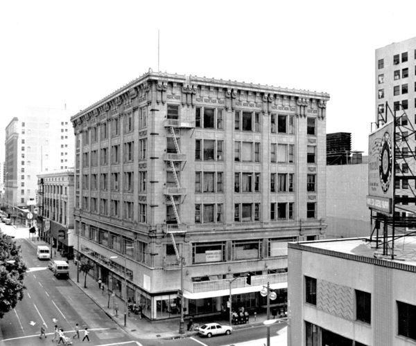 Blackstone Department Store Building in black and white